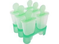 Aptel Silicone Ice Cream Molds On A Stick Green 6 Pcs. Ag760