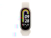 Xiaomi Smart Band 8 - Champagneguld - Aktivitetspårare Med Band - Tpu - Vit - Handledsstorlek: 135-210 Mm - Display 1.62" - Bluetooth - 27 G
