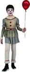 Skummel klovn kostyme 4-6 år (110-120 cm)