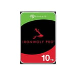Seagate IronWolf Pro ST10000NT001 - Disque dur - 10 To - interne - 3.5" - SATA 6Gb/s - 7200 tours/min - mémoire tampon : 256 Mo - avec 3 ans de Seagate Rescue Data Recovery