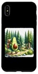 Coque pour iPhone XS Max Sac à dos de randonnée avocat dans une forêt luxuriante avec chemin