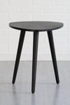 'Tora' Triangle Mango Wood Tri Pin Side Table - Small