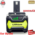 18V Lithium ion Battery for Ryobi ONE PLUS P108 P105 P104 RB18L50 5.0AH RB18L25