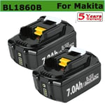 2PACK for Makita 18V 7.0Ah Li-Ion LXT BL1850 BL1860 BL1815 New Star LED Battery
