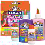 Färg Slime Kit | Slajmtillbehör inkluderar tvättbar PVA-lim i färg 4-delars kit