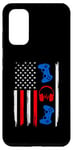 Coque pour Galaxy S20 Manette de joueur drapeau américain 4 juillet Patriot garçons enfants hommes