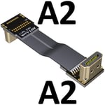 10cm A2-A2 Câble d'extension HDMI Standard type A V2.0 intégré, prend en charge le câble plat 2K / 144hz 4K/60Hz, câble d'extension de fil d'ordinateur Nipseyteko