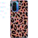 Xiaomi Poco F3 Transparent Mobilskal Leopardskrud