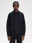 Fred Perry Twill Overshirt, Black