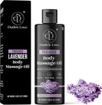 Organic - Lavender Floral Edible Body Massage Oil - Relaxing, Calming & No Stain