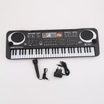 61 tangenter Piano Keyboard med mikrofon Kids Undervisning QK85792