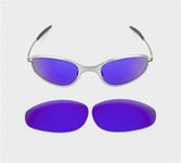 NEW POLARIZED CUSTOM PURPLE LENS FOR OAKLEY A WIRE THICK SUNGLASSES