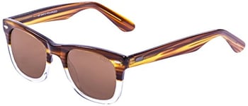 Ocean Sunglasses Lowers Lunettes de soleil Light Brown/White Transp Down/Brown Lens