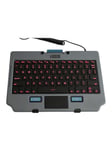 Gamber-Johnson LLC Rugged Lite - keyboard - with touchpad mouse buttons - AZERTY - French - Tastatur - Fransk - Grå
