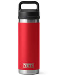 YETI Rambler 18oz Bottle w/ Chug Cap - Rescue Red Colour: Rescue Red, Size: ONE SIZE