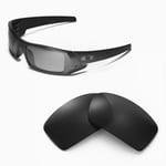Walleva Black ISARC Polarized Replacement Lenses for Oakley Gascan Sunglasses