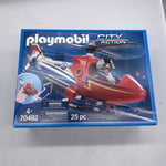 Playmobil City Action Fire Helicopter - Squirts Water - 70492 Childrens Toy