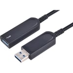 Fuj:tech USB A 3.2 Gen1 AOC -jatkokaapeli, 7m