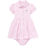 Ralph Lauren Logo Baby-kjole Carmel Pink | Rosa | 9 months