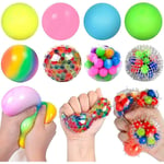 Crea - Stress Ball Fidget Toys - 8 Pack Sensory Squeeze Ball Rainbow Relief Stress Balls For Kids Adults Fun Toy For Adhd, Ocd, Anxiety