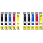 10 non-OEM Ink Cartridges to replace Epson T0711, T0712, T0713, T0714 (T0715) 