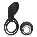USB vibrator for couples with cock and ball rings