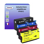 4 Cartouches compatibles avec HP 963XL pour HP OfficeJet Pro 9025, 9025e - T3AZUR