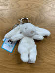 Jellycat Bashful Bunny Bag Charm Key Ring  - Cream