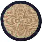 Bordstablett Ø38 cm, Beige/Svart