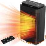 Altronia Electric Space Heater with Fan - 1500W Heaters Portable Small Room Heat