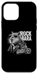 Coque pour iPhone 12 mini Moto Rodent Rock Homme Capybara