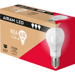 Airam LED -lamppu 3-pack, E27, 2700 K, 806 lm