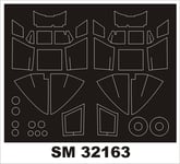 DE HAVILLAND MOSQUITO FB Mk.VI CANOPY PAINTING MASK TO TAMIYA #32163 1/32 MONTEX