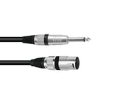 Omnitronic 3022519B XLR Câble adaptateur [1x XLR mâle 3 pôles - 1x Jack mâle 6,3 mm (mono)] 2.00 m noir