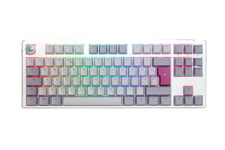 Ducky One3 Mist TKL Ergo Clear Cherry MX Switch Mechanical Keyboard - UK Layout
