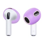 Apple AirPods 3 Silikone Earbuds Tips beskyttelsescover - Lys lilla