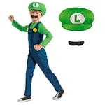 Disguise Costume Officiel Luigi pour Enfant Super Mario et Luigi - Costume de Carnaval pour Enfant - Taille S