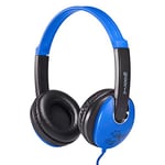 groov-e KIDZ - DJ-Style Wired Headphones for Kids - Over the Ear Headphone with 1.2m Audio Cable, Adjustable Headband, Soft Ear Pads, & 40mm Drivers - 3.5mm Audio Jack - Blue