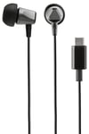 Exibel In-ear høretelefoner med mikrofon, USB-C - Sort