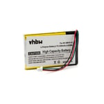 vhbw Batterie compatible avec Garmin Nüvi 1300, 1350, 1350T, 1370, 1370T, 1390, 1390T, 3590 GPS, appareil de navigation (1250mAh, 3,7V, Li-polymère)