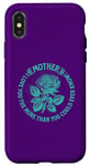 Coque pour iPhone X/XS Rose élégante avec citation inspirante « Mother Love » Violet