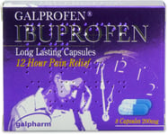 Galpharm Galprofen Ibuprofen 8 Capsules 200mg