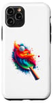 Coque pour iPhone 11 Pro Splash Art Table Tennis Player Ping Pong Paddle Sports
