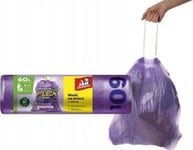 Jan Niezbędny Garbage Bags With Tape Magnum Flex&Amp Strong - Lavender 60L 1Op.-8Pcs