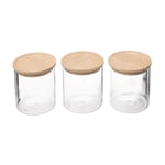 Glasburksset med Trälock - 3-Pack