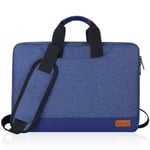 SIMBOOM 13-13.3 Inch Laptop Sleeve, Nylon Laptop Case Shoulder Bag, Notebook Briefcase with Accessories Organizer Compatible with MacBook Pro 13 inch, Acer / Asus / Dell / HP / Lenovo - Blue