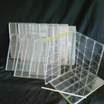 Colour Slide Kodak Etc Acrylic Clear Cases to hold 24 slides - x 10 cases -(8023