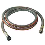 COMAP Flexible de gaz butane/propane inox - 1,00m - Validité illimitée - Raccordement à visser - S651121