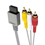 Cable Audio Video Rca Avec Connecteurs Plaqués Or Compatible Avec La Console Nintendo Wii Et Wii-U[Yin4180072]
