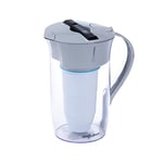 ZeroWater ZR-0810G-N, 8 Cup Round 5-Stage Water Filter Pitcher, NSF Certified to Reduce Lead, Other Heavy Metals and PFOA/PFOS, White and Blue